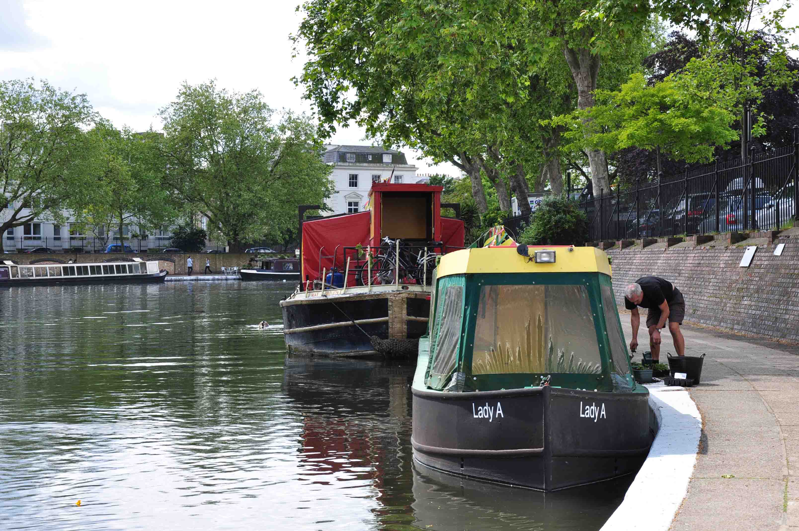 Canal boat ride London Little Venice