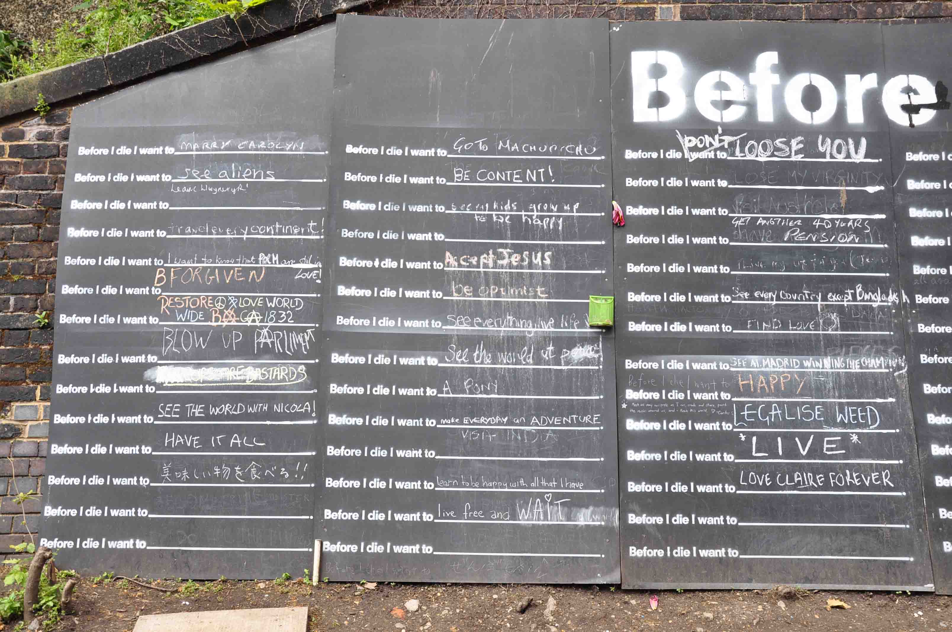 From Little Venice to Camden Lock you can sign your wish